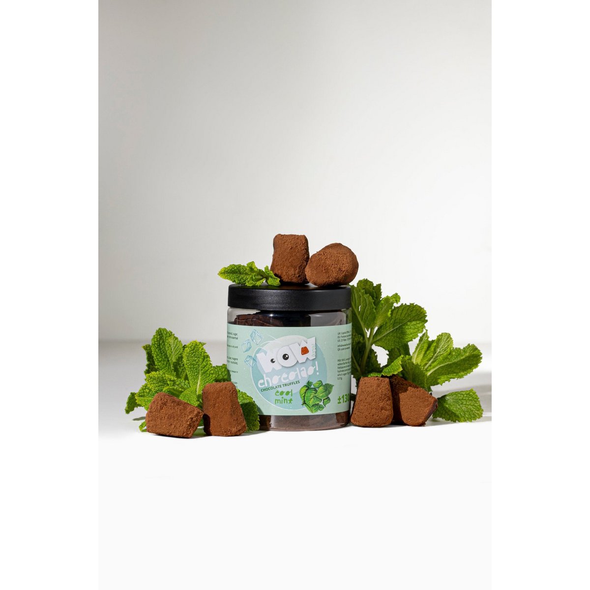 Minzschokoladentrüffel Geschenkglas 130g | Erfrischende Minzschokolade