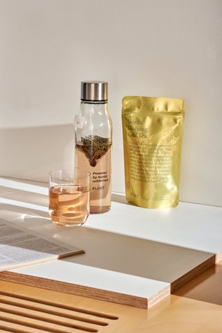 Cold brew herbal tea NORDIC MORNING, organic, blueberry tea
