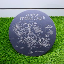 Premium Middle Ziemska Mapa tablica serwująca, wystrój kuchni, Władca Pierścieni Tolkien House Parming