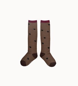Hohe Socke Braun
