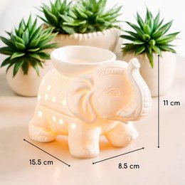 Ceramy series perfume burner - White Tandor - Scented Atmosphere - Fashionable handcrafted object - Easy aromatherapy