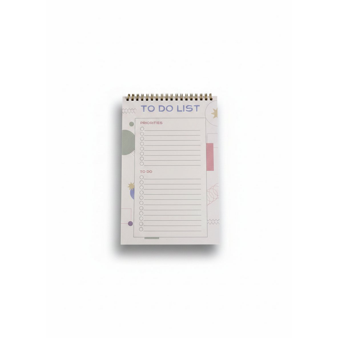 To Do List Planner - Geometric Print Design