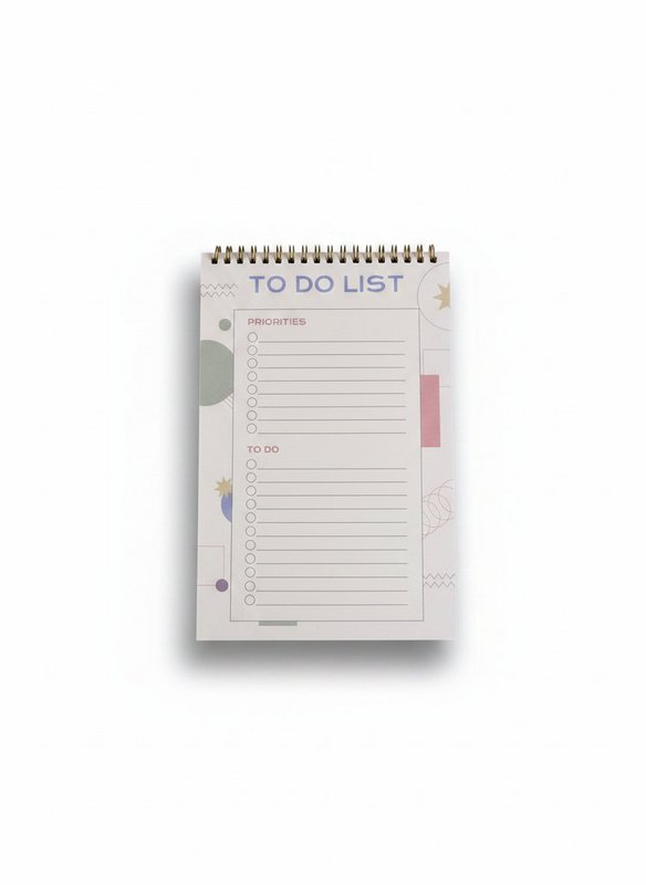 To-do-Listenplaner – geometrisches Druckdesign