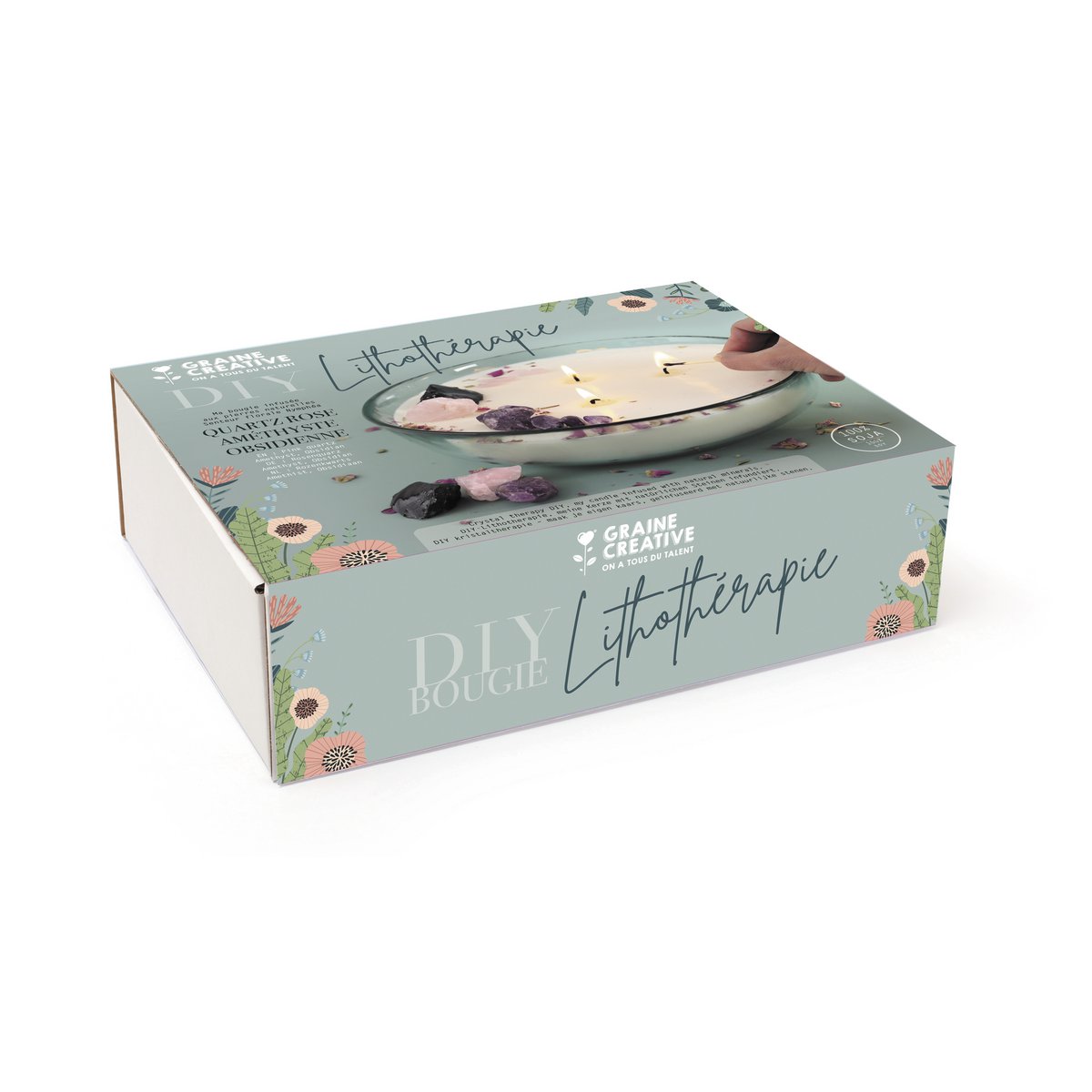 DIY LITHOTHERAPY CANDLE SET