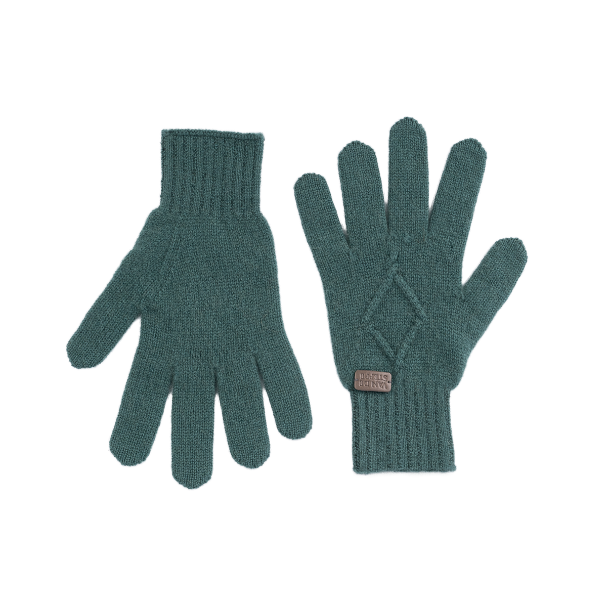 Spade Knit Cashmere Gloves