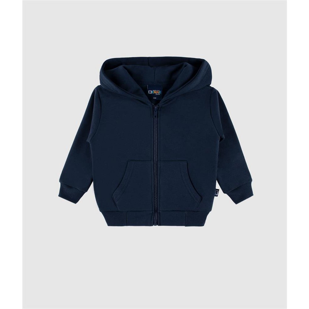 Veste zippée basique en polaire brossée