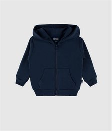 Veste zippée basique en polaire brossée