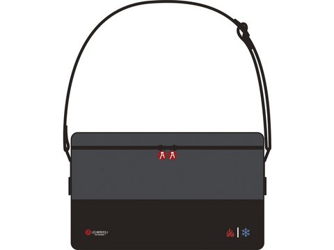 Cooler bag L LAP Split Gray & Black 21.5x34.5cm