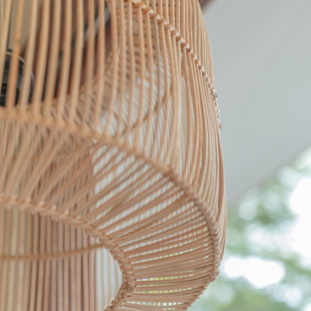 Lampe en rotin | Abat-jour Boho | Suspension LIKU (2 tailles)