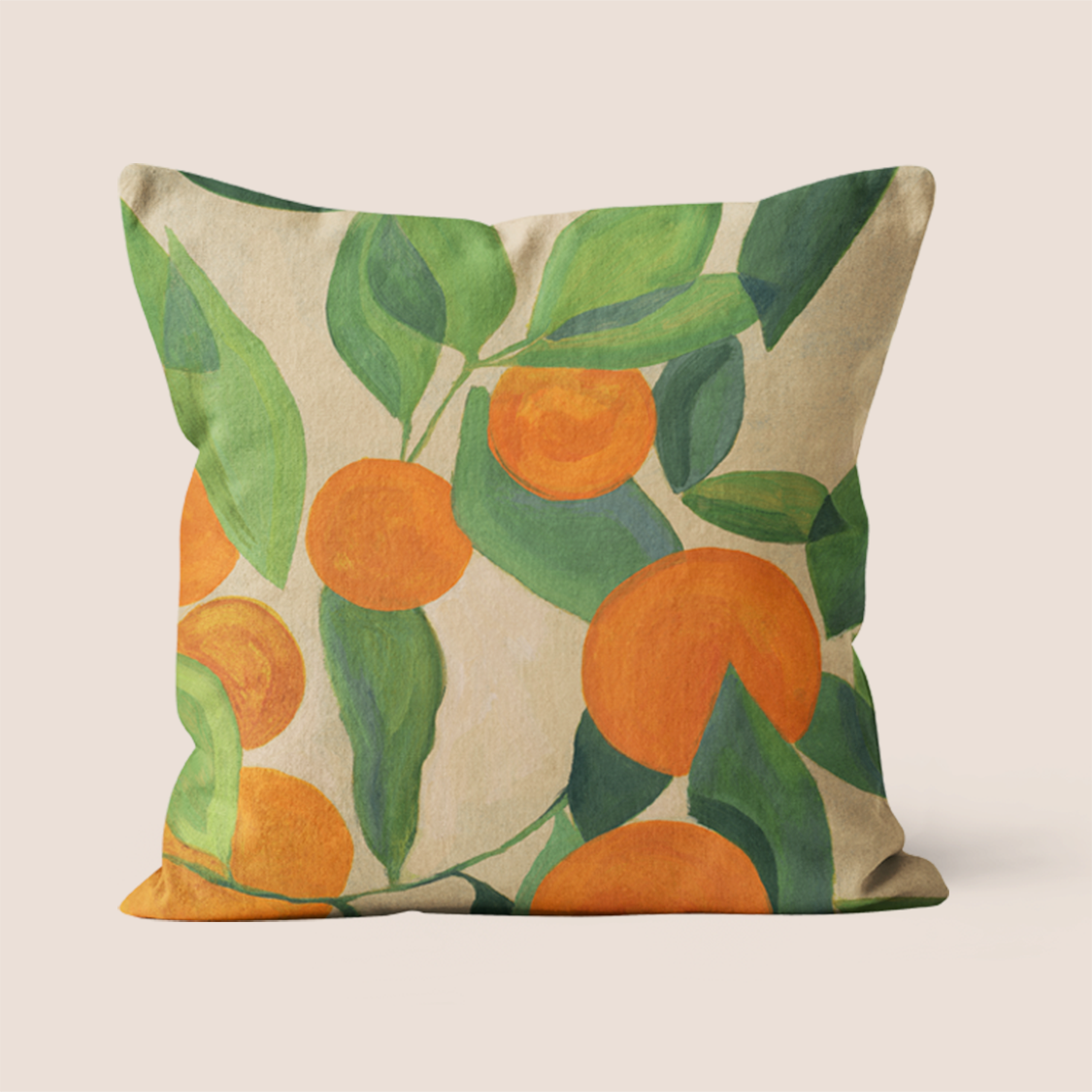 Dekorativ pude Summer Polyester Orange 40x40cm - Ischia -model