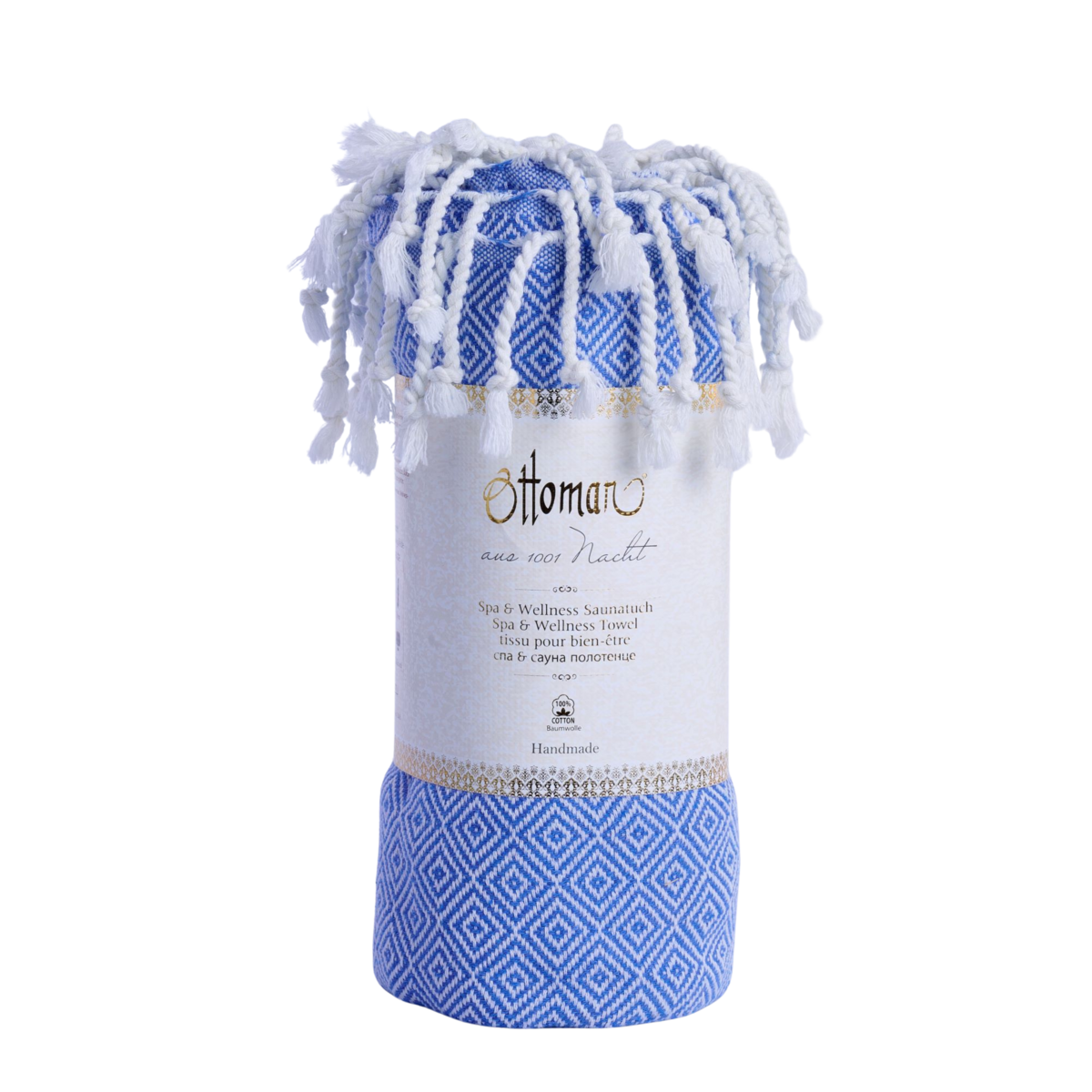 Hammam towel diamond / blue