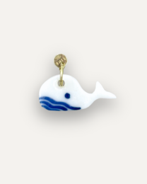 Charms - Blue Whale Porcelain Pendant