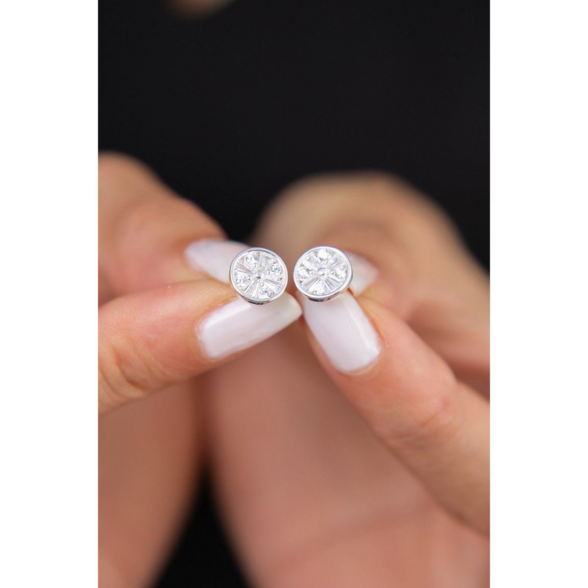 BOUCLES D'OREILLES MANDALA CLOUS