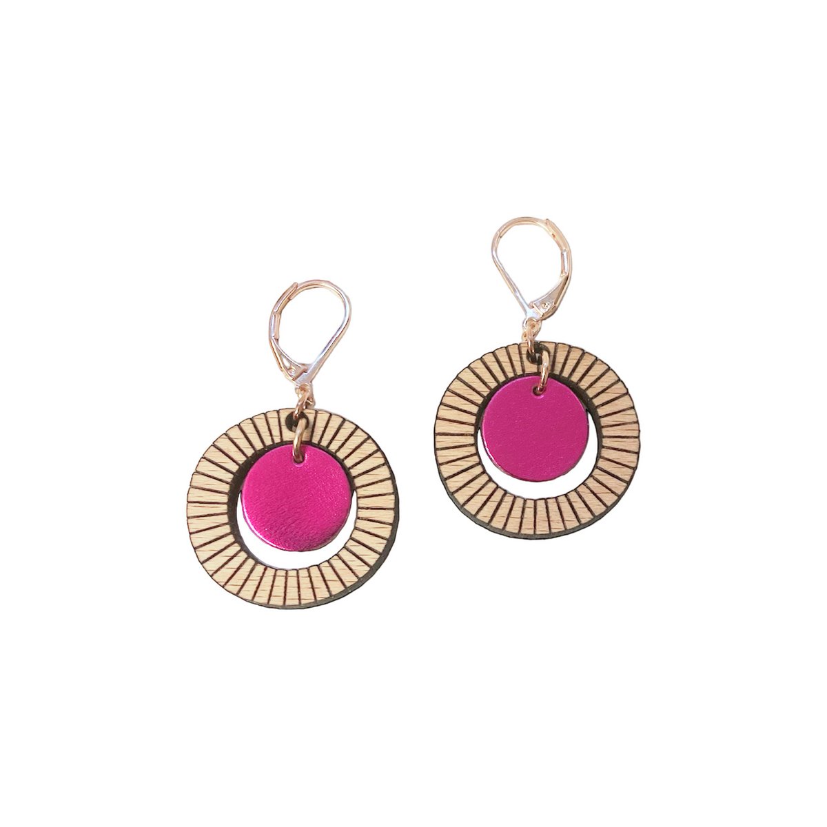 BULLE Fuchsia earrings