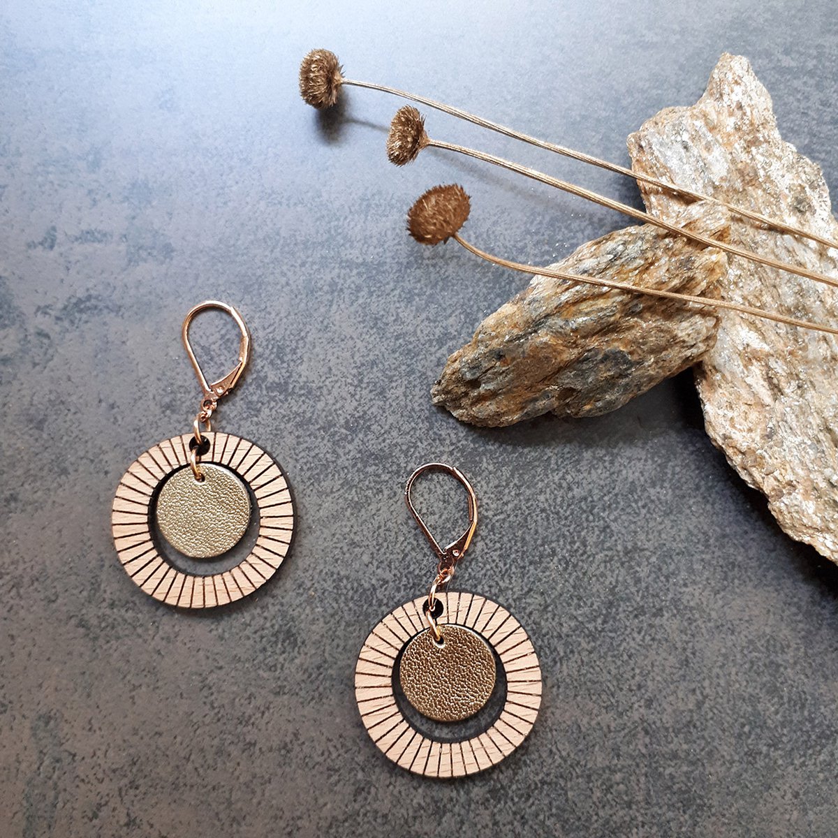 Boucles d'oreilles BULLE or