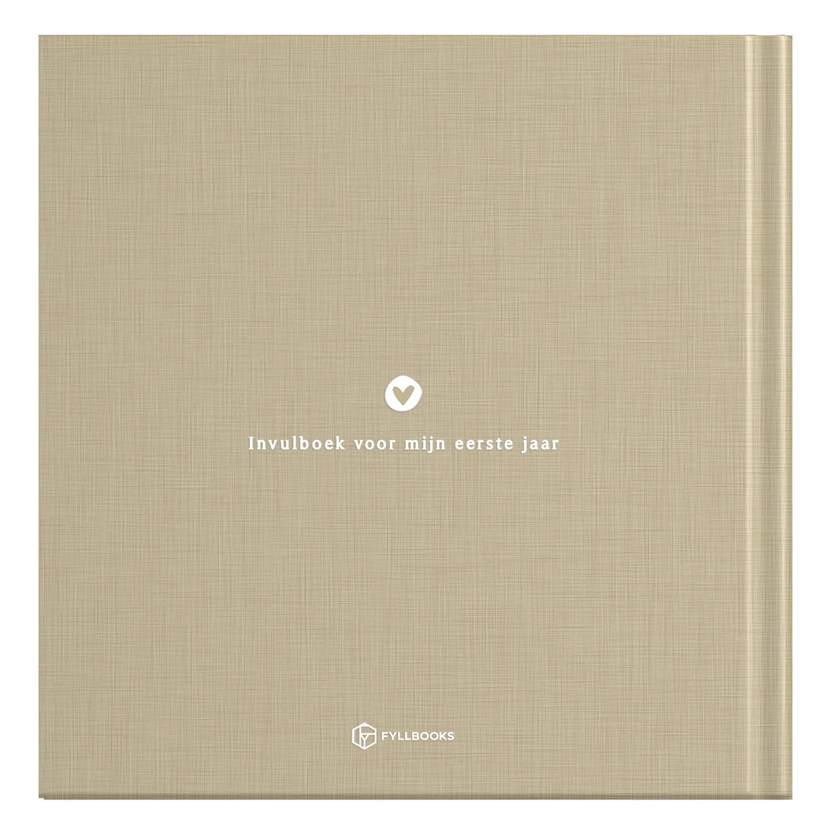 Fyllbooks Babybuch „Mein erstes Jahr“ – Leinen Taupe