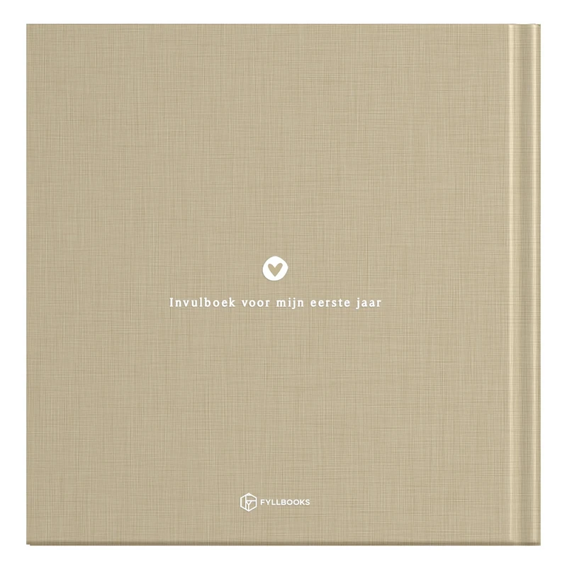 Fyllbooks Babybuch „Mein erstes Jahr“ – Leinen Taupe