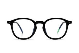  Black round eyeglasses with +1.00 to +3.00 diopter strength options
