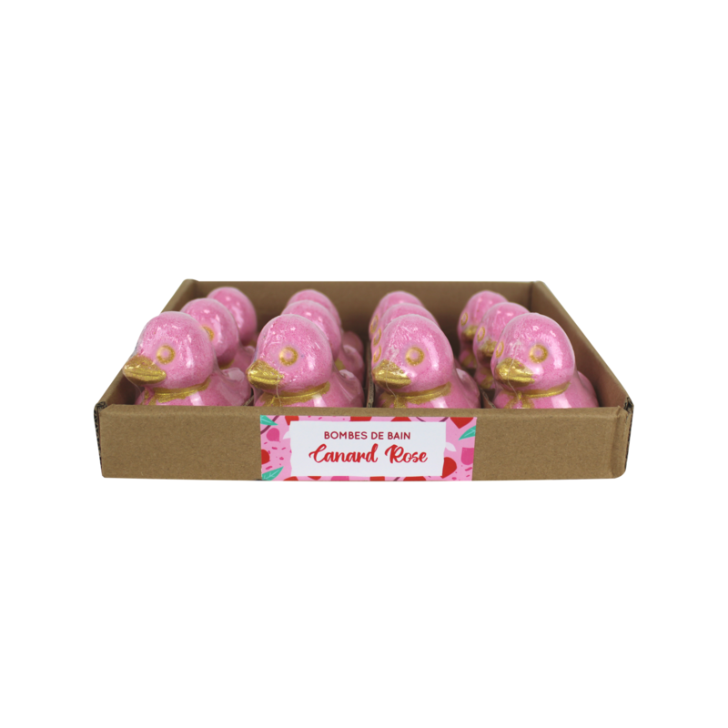 Duck bath bomb 100 grs - Pink scent