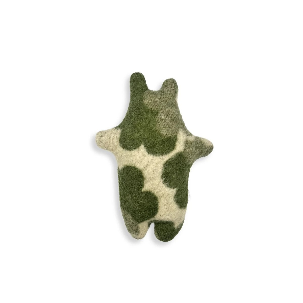 Peluche Hippo - Couverture en laine vintage - Vert foncé
