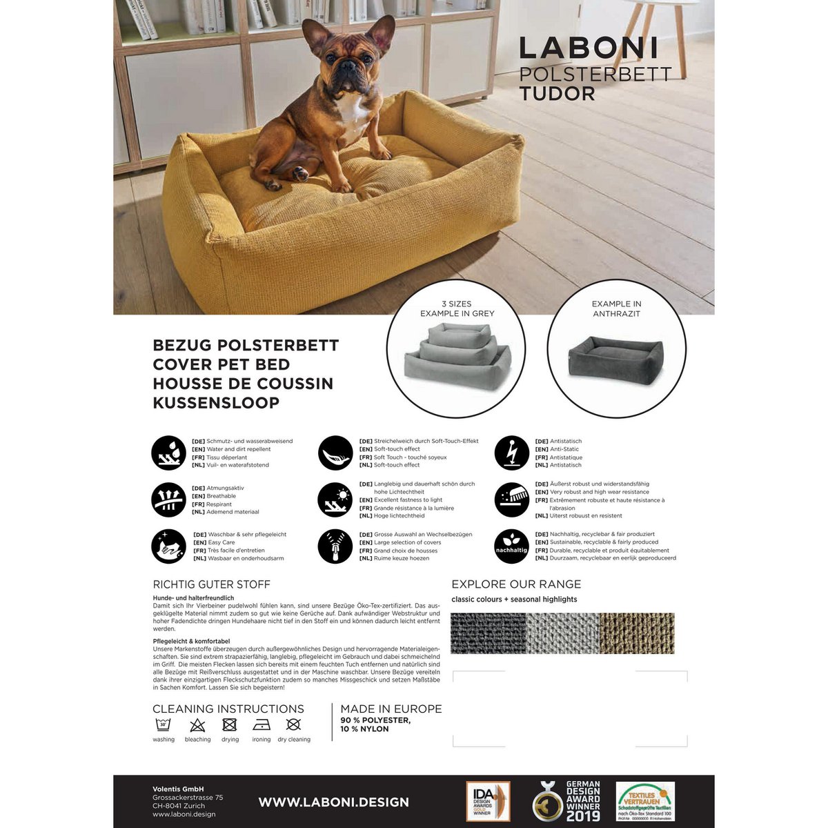 TUDOR ORTHO | Premium Orthopedic Dog Bed