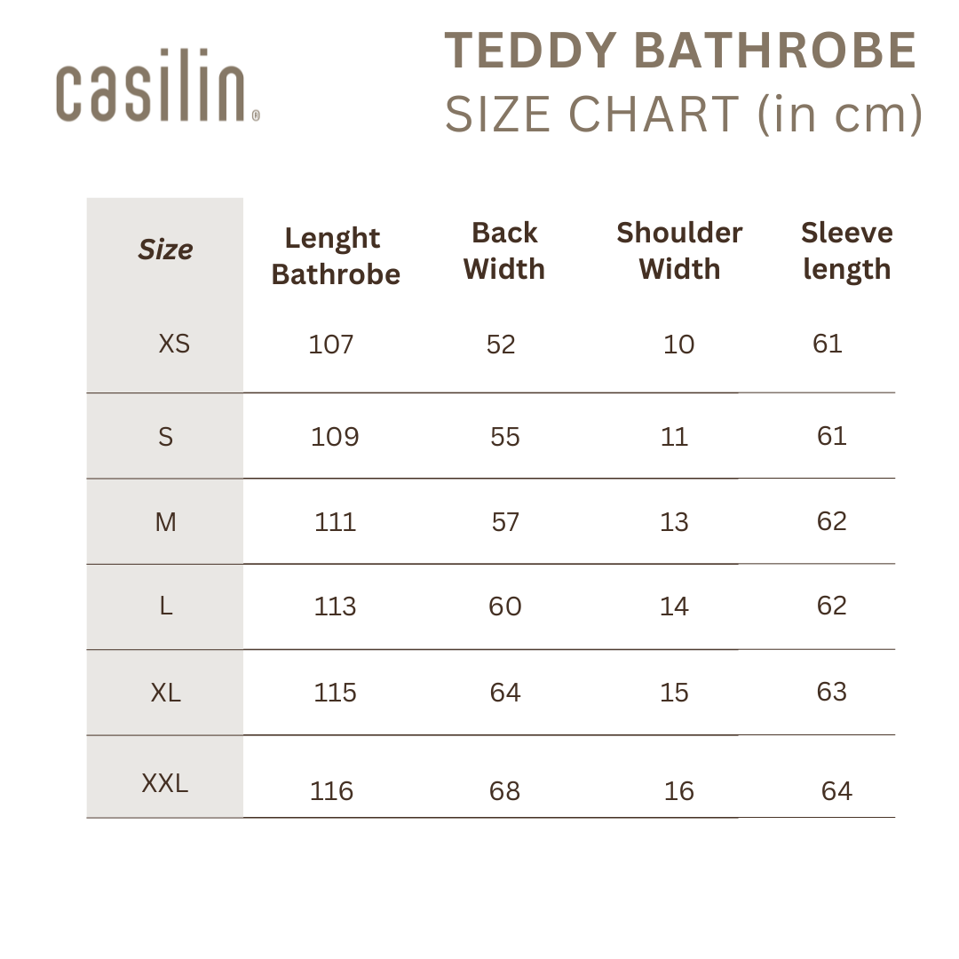 Teddy-Bademantel Beige