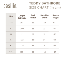 Teddy-Bademantel Beige