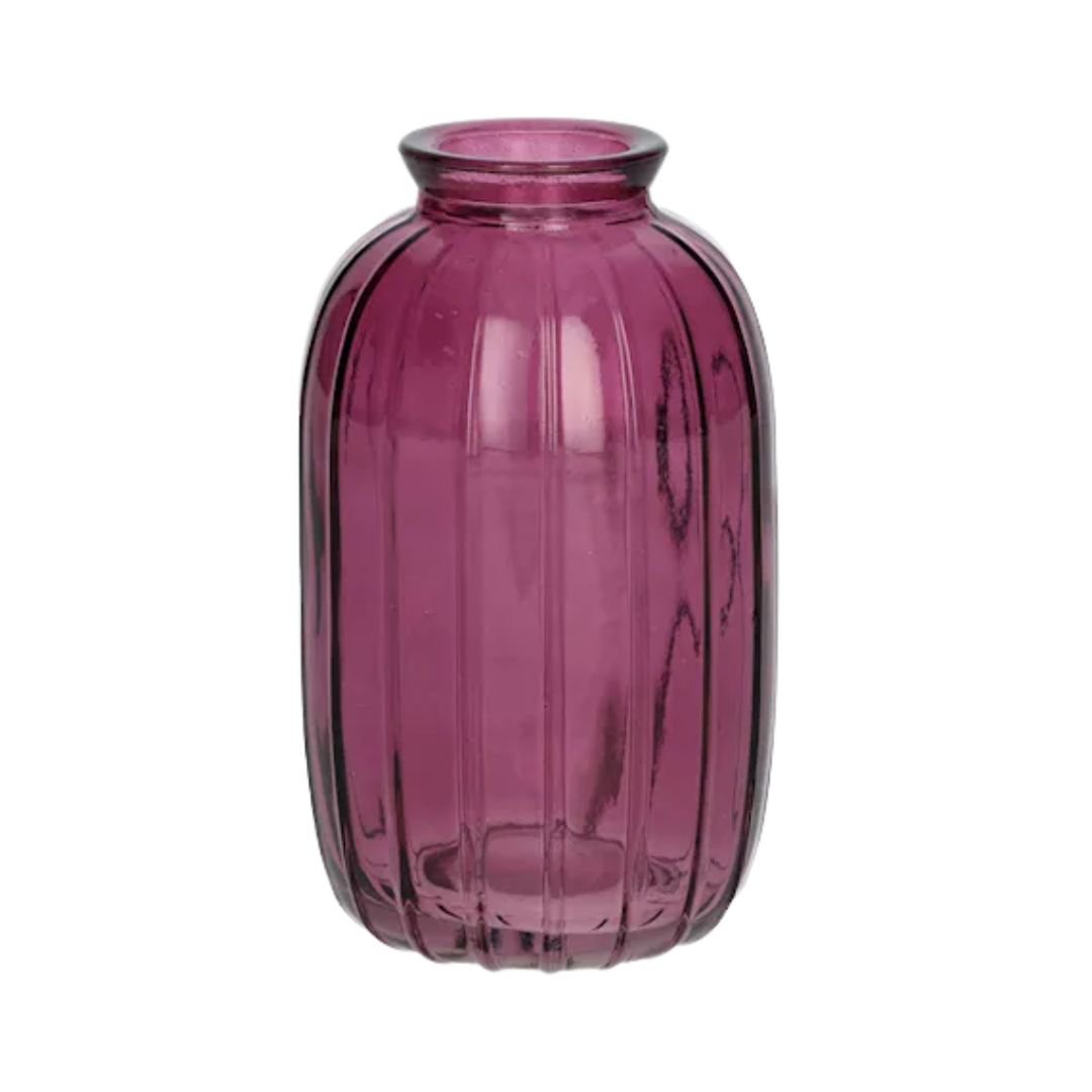 Flaschen Carmen Transparent Aubergine Medium 12 cm