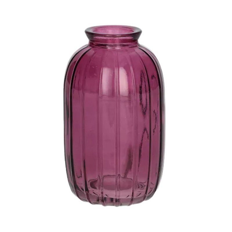 Flaschen Carmen Transparent Aubergine Medium 12 cm