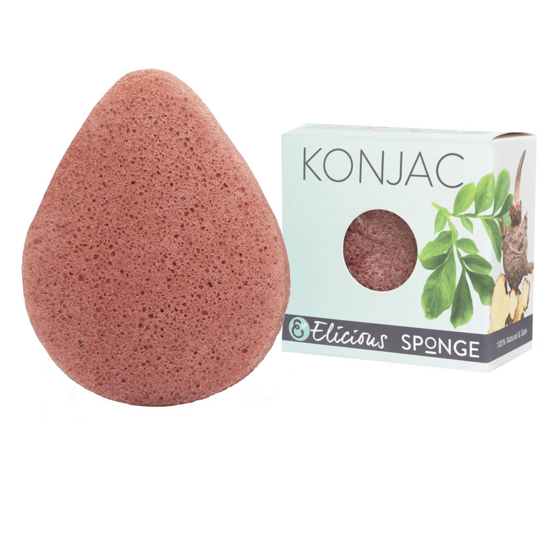 Konjac svamp rød fransk ler - følsom hud