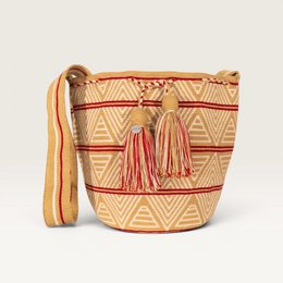Geometric crossbody L | Caramel