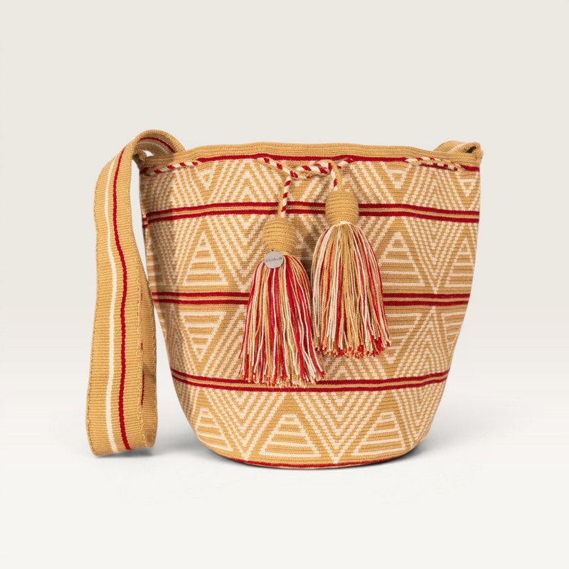 Geometric crossbody L | Caramel
