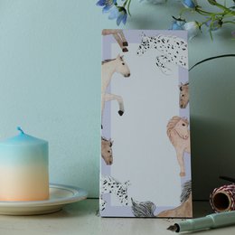 Notepad 10x20 cm horses