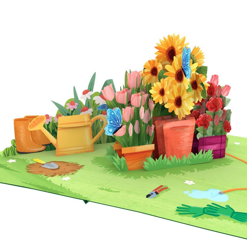 Gardening pop-up card