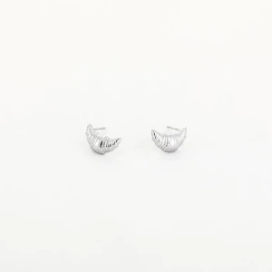 Croissant studs - oorknopjes JE18739 - SILVER