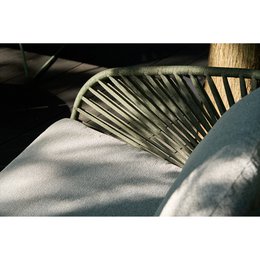 Novella Lounge-Set – Grau/Grün, Stahl