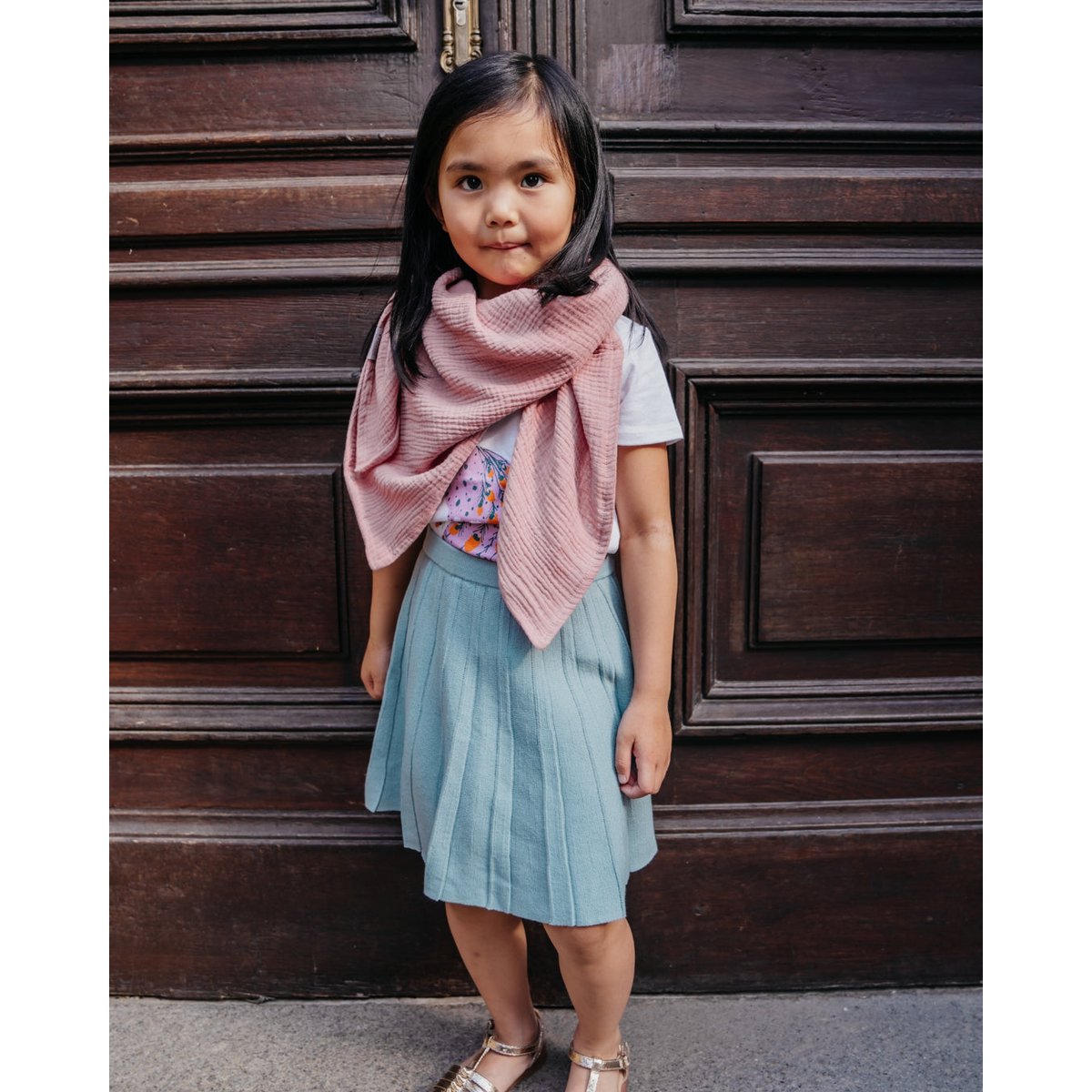 Musselin-Halstuch Kinder • Blush