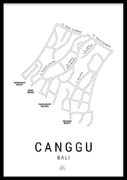 Kort over Canggu