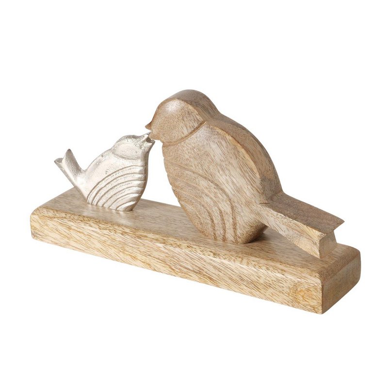Image bird with young 23x5x12cm