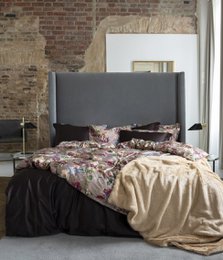 Set biancheria da letto in raso Magic Garden Grey Cliff