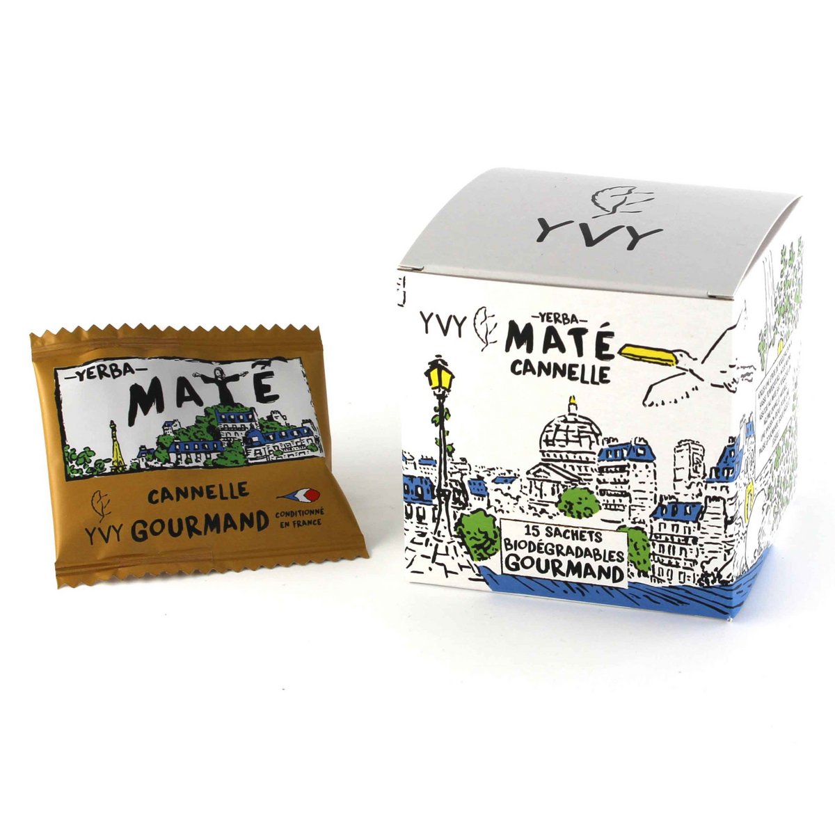 Organic Cinnamon Mate - 15 biodegradowalnych torebek herbaty