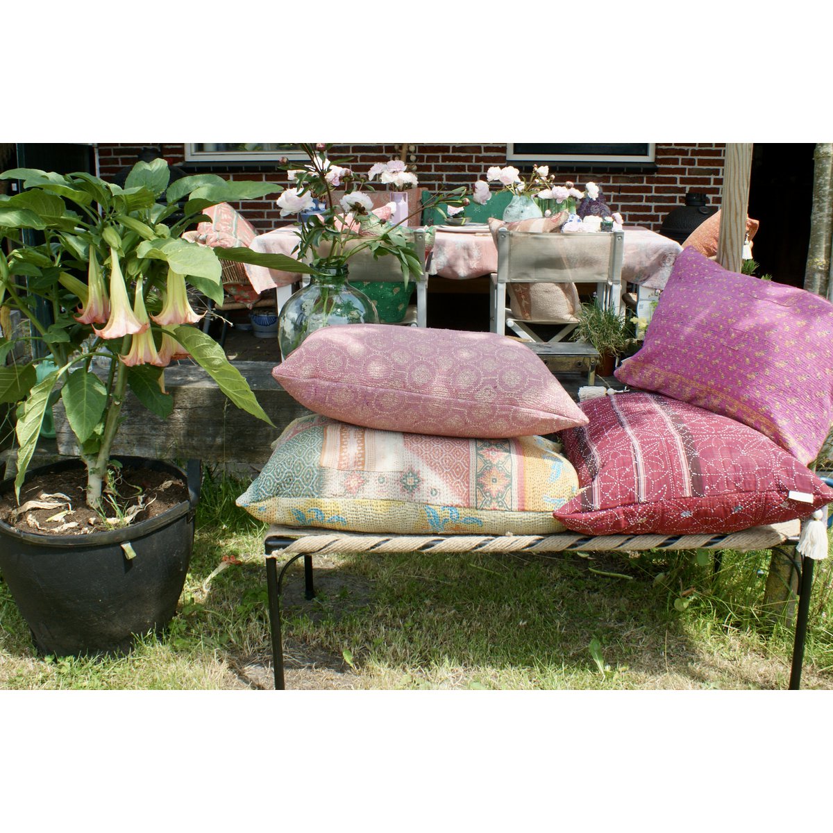 Cushion Cover Vintage Kantha 40x60 cm