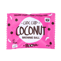 Brownie Ball Coconut Choc Chip, organic, Roobar, 40g