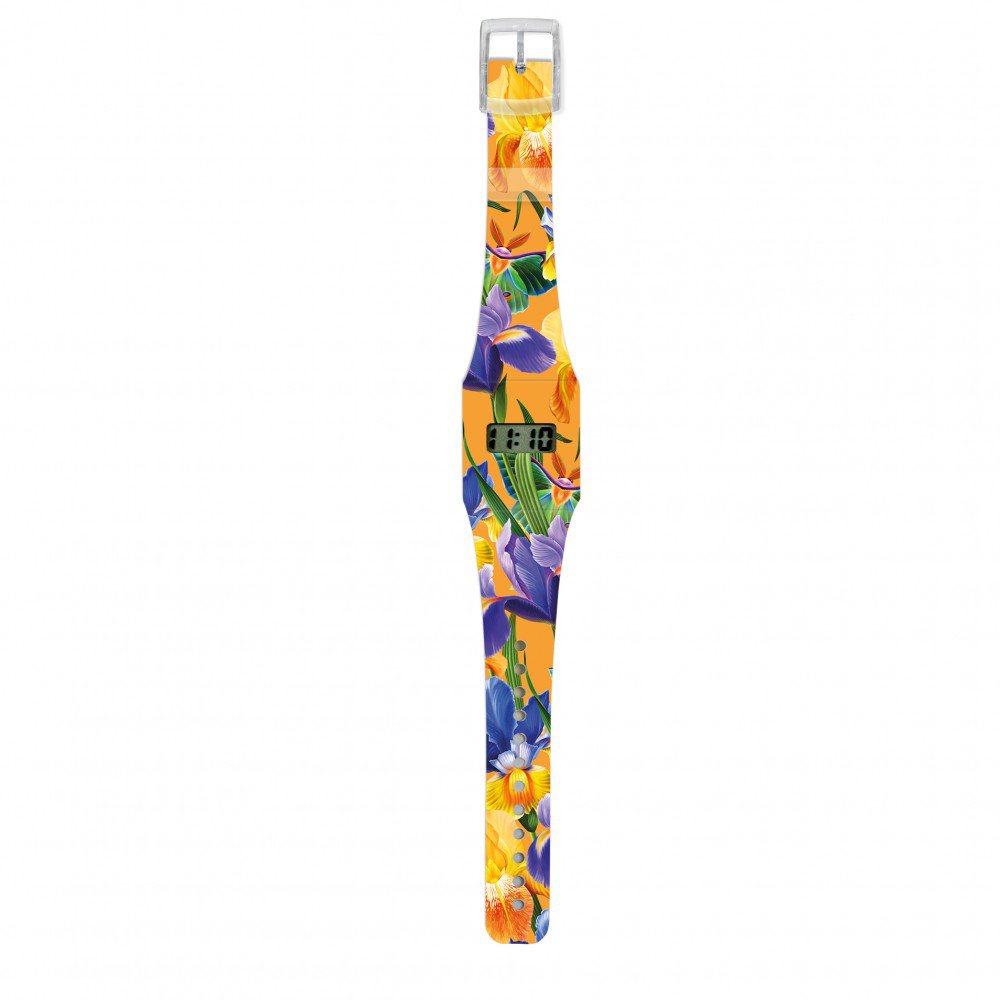 ​ PETITE ORCHID Pappwatch / Paperlike Watch / Digitale Armbanduhr aus Tyvek®