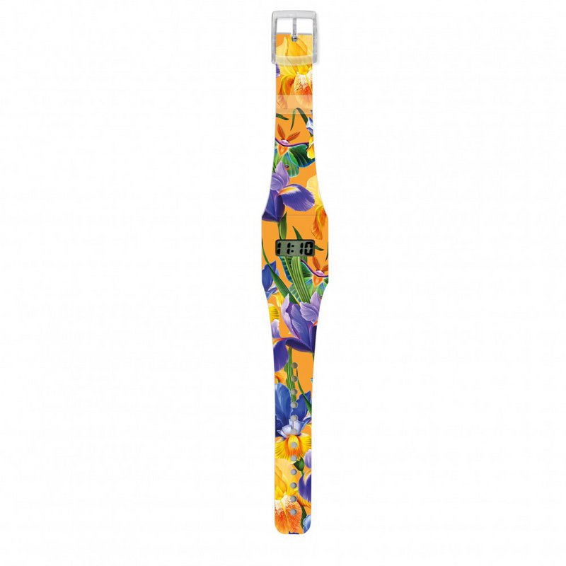 ​ PETITE ORCHID cardboard watch / paperlike watch / digital watch made of Tyvek®