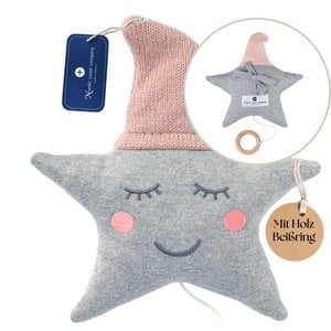 Pink-grey musical mobile star