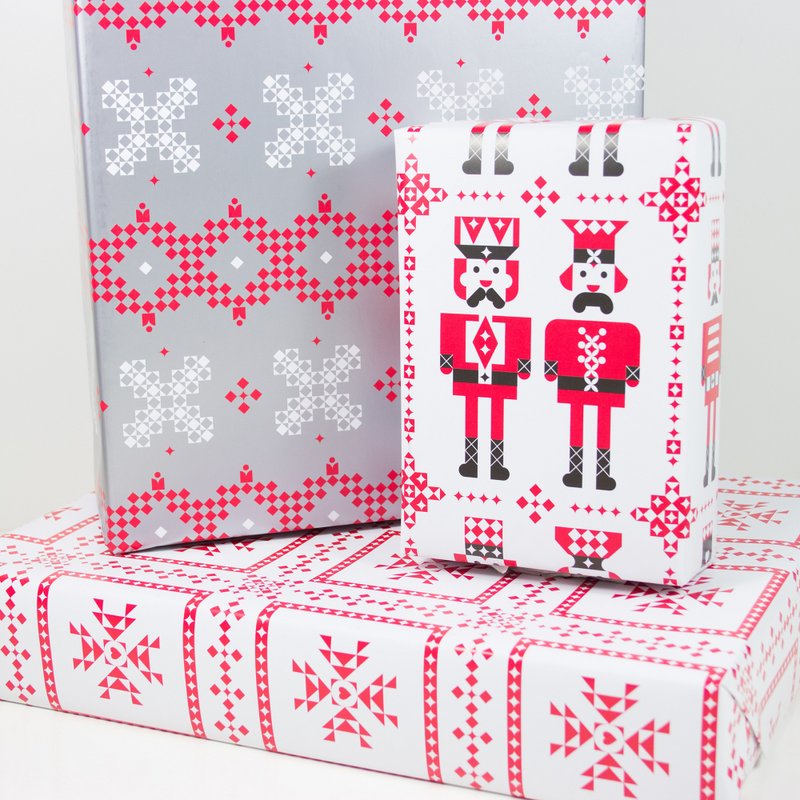 Geschenkpapier Nussknacker