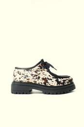 ODDA COW PRINT – Wallabee-Schuhe mit dicker Sohle