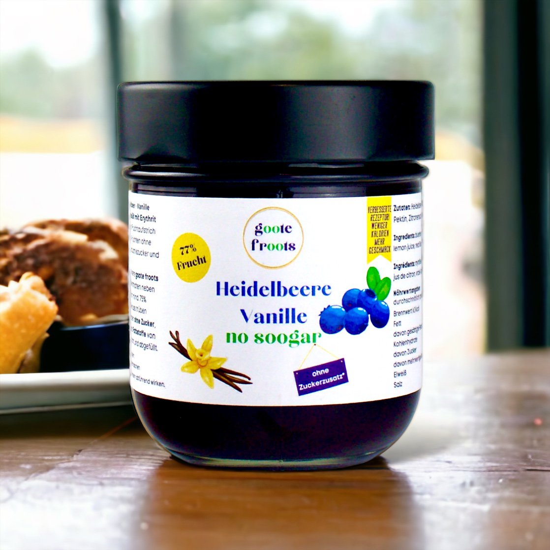 Fruit spread SUGAR-FREE blueberry vanilla 77% fruits