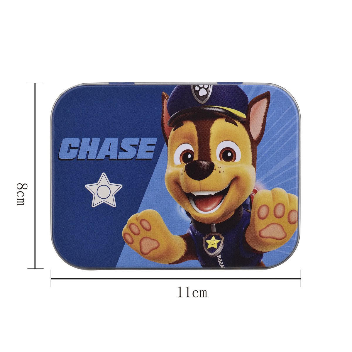 Paw Patrol - Chase - Metal box of 24 plasters